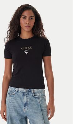 Bluzka damska młodzieżowa Guess Jeans ze sklepu: MODIVO w kategorii: Bluzki damskie - zdjęcie WP-EBWP-BKLVO-LN0_0000305721013