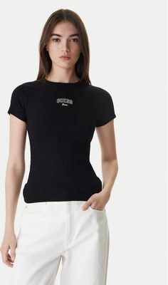 Bluzka damska młodzieżowa Guess Jeans ze sklepu: MODIVO w kategorii: Bluzki damskie - zdjęcie WP-EBWP-BKLVO-LN0_0000305721600