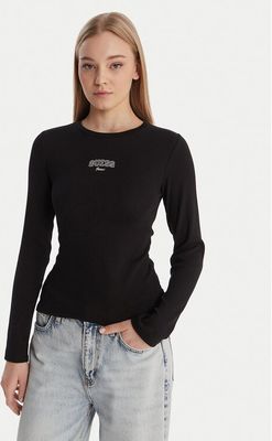 Bluzka damska wiosenna Guess Jeans ze sklepu: MODIVO w kategorii: Bluzki damskie - zdjęcie WP-EBWP-BKLVO-LN0_0000305722195