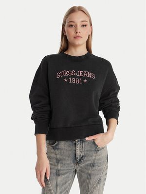 Bluza damska w stylu młodzieżowym Guess Jeans ze sklepu: MODIVO w kategorii: Bluzy damskie - zdjęcie WP-EBWP-BKLVO-LN0_0000305722393