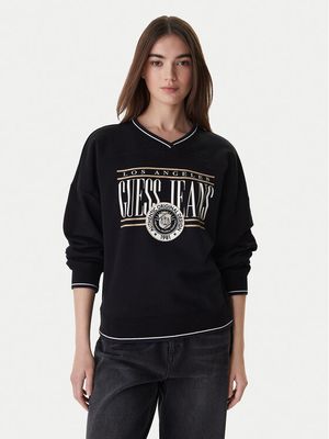 Bluza damska Guess Jeans ze sklepu: MODIVO w kategorii: Bluzy damskie - zdjęcie WP-EBWP-BKLVO-LN0_0000305722423