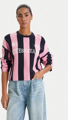Sweter damski na zimę casual Guess Jeans ze sklepu: MODIVO w kategorii: Swetry damskie - zdjęcie WP-EBWP-BKLVO-LN0_0000305722560