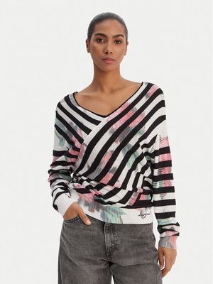 Sweter damski casualowy Desigual ze sklepu: MODIVO w kategorii: Swetry damskie - zdjęcie WP-EBWP-BKLVO-LN0_0000305723413
