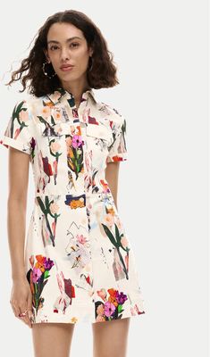 Sukienka casual Desigual ze sklepu: MODIVO w kategorii: Sukienki - zdjęcie WP-EBWP-BKLVO-LN0_0000305723765