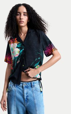 Koszula damska casualowa na wiosnę Desigual ze sklepu: MODIVO w kategorii: Koszule damskie - zdjęcie WP-EBWP-BKLVO-LN0_0000305724090