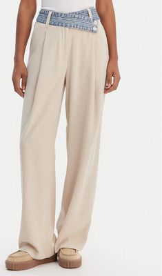 Desigual - Spodnie damskie casual ze sklepu: MODIVO w kategorii: Spodnie damskie - zdjęcie WP-EBWP-BKLVO-LN0_0000305724427