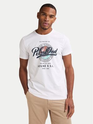 T-shirt męski w stylu młodzieżowym Petrol Industries ze sklepu: MODIVO w kategorii: T-shirty męskie - zdjęcie WP-EBWP-BKLVO-LN0_0000305732170