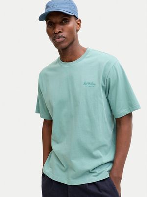 T-shirt męski casual Jack & Jones ze sklepu: MODIVO w kategorii: T-shirty męskie - zdjęcie WP-EBWP-BKLVO-LN0_0000305733832