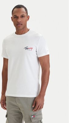 T-shirt męski na wiosnę casual Tommy Jeans ze sklepu: MODIVO w kategorii: T-shirty męskie - zdjęcie WP-EBWP-BKLVO-LN0_0000305742759