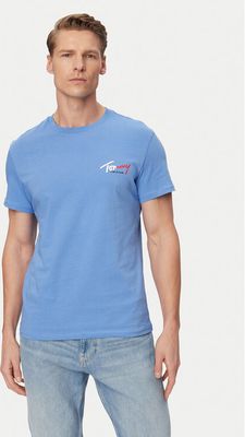 T-shirt męski casualowy na wiosnę Tommy Jeans ze sklepu: MODIVO w kategorii: T-shirty męskie - zdjęcie WP-EBWP-BKLVO-LN0_0000305743510