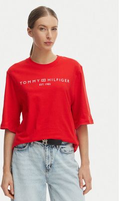 Bluzka damska wiosenna Tommy Hilfiger ze sklepu: MODIVO w kategorii: Bluzki damskie - zdjęcie WP-EBWP-BKLVO-LN0_0000305750327