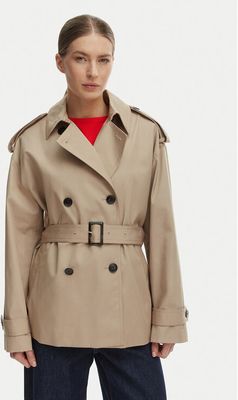 Płaszcz damski casualowy Tommy Hilfiger ze sklepu: MODIVO w kategorii: Płaszcze damskie - zdjęcie WP-EBWP-BKLVO-LN0_0000305750945