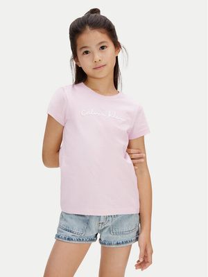 Bluzka dziewczęca na lato Calvin Klein Jeans ze sklepu: MODIVO w kategorii: Bluzki dziewczęce - zdjęcie WP-EBWP-BKLVO-LN0_0000305756053