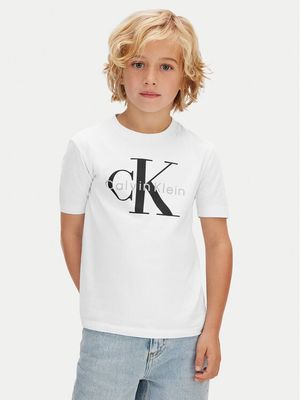T-shirt chłopięce na lato Calvin Klein Jeans ze sklepu: MODIVO w kategorii: T-shirty chłopięce - zdjęcie WP-EBWP-BKLVO-LN0_0000305756466