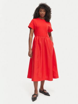 Sukienka rozkloszowana Tommy Hilfiger ze sklepu: MODIVO w kategorii: Sukienki - zdjęcie WP-EBWP-BKLVO-LN0_0000305757296