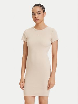 Sukienka dopasowana casual Tommy Jeans ze sklepu: MODIVO w kategorii: Sukienki - zdjęcie WP-EBWP-BKLVO-LN0_0000305757852