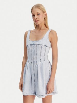 Sukienka rozkloszowana Tommy Jeans ze sklepu: MODIVO w kategorii: Sukienki - zdjęcie WP-EBWP-BKLVO-LN0_0000305758156
