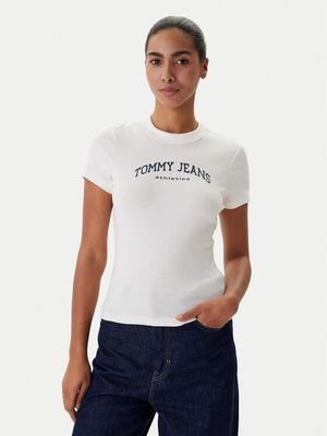 Bluzka damska wiosenna Tommy Jeans ze sklepu: MODIVO w kategorii: Bluzki damskie - zdjęcie WP-EBWP-BKLVO-LN0_0000305758965