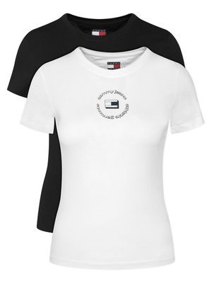 Bluzka damska wiosenna Tommy Jeans ze sklepu: MODIVO w kategorii: Bluzki damskie - zdjęcie WP-EBWP-BKLVO-LN0_0000305758989