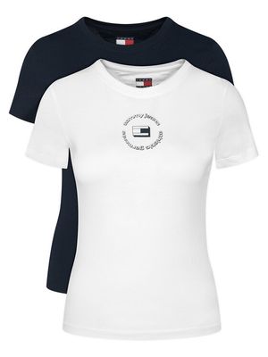 Tommy Jeans - Bluzka damska na wiosnę ze sklepu: MODIVO w kategorii: Bluzki damskie - zdjęcie WP-EBWP-BKLVO-LN0_0000305758996