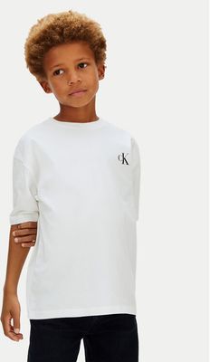 T-shirt chłopięce na lato Calvin Klein Jeans ze sklepu: MODIVO w kategorii: T-shirty chłopięce - zdjęcie WP-EBWP-BKLVO-LN0_0000305759092