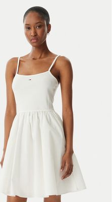 Sukienka rozkloszowana casual Tommy Jeans ze sklepu: MODIVO w kategorii: Sukienki - zdjęcie WP-EBWP-BKLVO-LN0_0000305759405