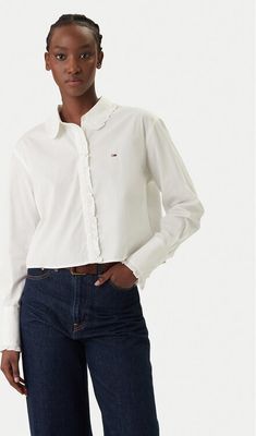 Koszula damska elegancka wiosenna Tommy Jeans ze sklepu: MODIVO w kategorii: Koszule damskie - zdjęcie WP-EBWP-BKLVO-LN0_0000305759726