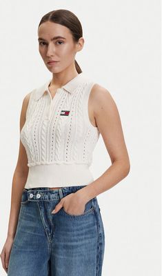 Sweter damski zimowy Tommy Jeans ze sklepu: MODIVO w kategorii: Swetry damskie - zdjęcie WP-EBWP-BKLVO-LN0_0000305759962