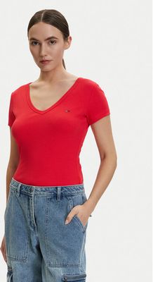 Bluzka damska na wiosnę Tommy Jeans ze sklepu: MODIVO w kategorii: Bluzki damskie - zdjęcie WP-EBWP-BKLVO-LN0_0000305760111
