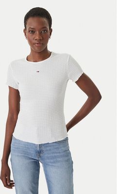 Bluzka damska na wiosnę casual Tommy Jeans ze sklepu: MODIVO w kategorii: Bluzki damskie - zdjęcie WP-EBWP-BKLVO-LN0_0000305760234