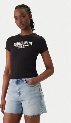 Bluzka damska wiosenna Tommy Jeans ze sklepu: MODIVO w kategorii: Bluzki damskie - zdjęcie WP-EBWP-BKLVO-LN0_0000305760296