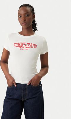 Bluzka damska młodzieżowa wiosenna Tommy Jeans ze sklepu: MODIVO w kategorii: Bluzki damskie - zdjęcie WP-EBWP-BKLVO-LN0_0000305760302