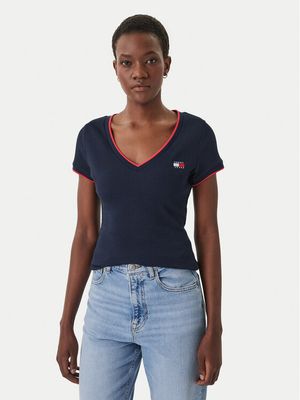 Bluzka damska na wiosnę Tommy Jeans ze sklepu: MODIVO w kategorii: Bluzki damskie - zdjęcie WP-EBWP-BKLVO-LN0_0000305760388