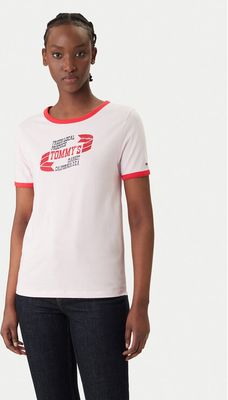 Bluzka damska w stylu młodzieżowym Tommy Jeans ze sklepu: MODIVO w kategorii: Bluzki damskie - zdjęcie WP-EBWP-BKLVO-LN0_0000305760425