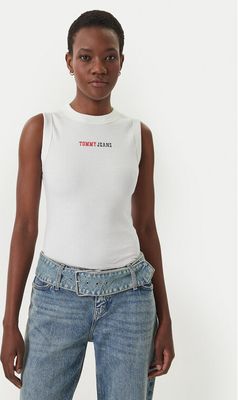Tommy Jeans - Bluzka damska ze sklepu: MODIVO w kategorii: Bluzki damskie - zdjęcie WP-EBWP-BKLVO-LN0_0000305760531