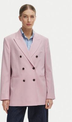 Marynarka elegancki Tommy Hilfiger ze sklepu: MODIVO w kategorii: Marynarki damskie - zdjęcie WP-EBWP-BKLVO-LN0_0000305760746
