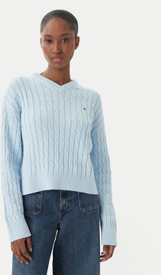 Sweter damski casualowy Tommy Hilfiger ze sklepu: MODIVO w kategorii: Swetry damskie - zdjęcie WP-EBWP-BKLVO-LN0_0000305760999