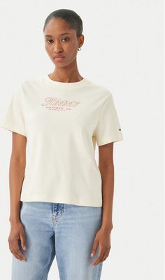 Bluzka damska wiosenna Tommy Hilfiger ze sklepu: MODIVO w kategorii: Bluzki damskie - zdjęcie WP-EBWP-BKLVO-LN0_0000305761194