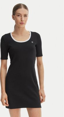 Sukienka na wiosnę dopasowana Calvin Klein Jeans ze sklepu: MODIVO w kategorii: Sukienki - zdjęcie WP-EBWP-BKLVO-LN0_0000305761415