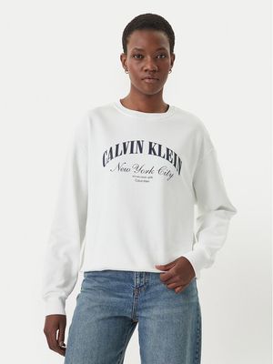 Bluza damska jesienna Calvin Klein Jeans ze sklepu: MODIVO w kategorii: Bluzy damskie - zdjęcie WP-EBWP-BKLVO-LN0_0000305761644