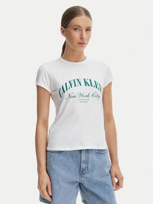 Calvin Klein Jeans - Bluzka damska młodzieżowa ze sklepu: MODIVO w kategorii: Bluzki damskie - zdjęcie WP-EBWP-BKLVO-LN0_0000305761736