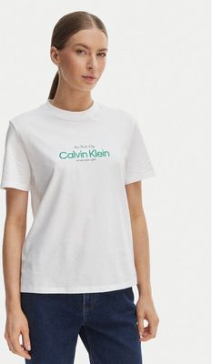 Bluzka damska w stylu młodzieżowym Calvin Klein Jeans ze sklepu: MODIVO w kategorii: Bluzki damskie - zdjęcie WP-EBWP-BKLVO-LN0_0000305761750