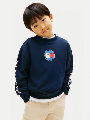 Bluza chłopięca jesienna Tommy Hilfiger ze sklepu: MODIVO w kategorii: Bluzy chłopięce - zdjęcie WP-EBWP-BKLVO-LN0_0000305762924