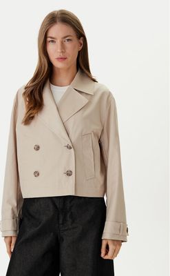 Płaszcz damski jesienny casual Calvin Klein ze sklepu: MODIVO w kategorii: Płaszcze damskie - zdjęcie WP-EBWP-BKLVO-LN0_0000305766212