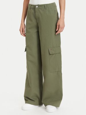 Tommy Jeans - Spodnie damskie w stylu retro ze sklepu: MODIVO w kategorii: Spodnie damskie - zdjęcie WP-EBWP-BKLVO-LN0_0000305767578