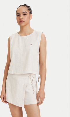Bluzka damska na lato Tommy Jeans ze sklepu: MODIVO w kategorii: Bluzki damskie - zdjęcie WP-EBWP-BKLVO-LN0_0000305767585