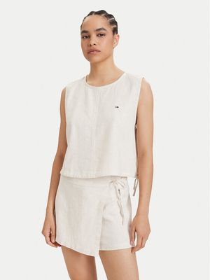 Bluzka damska na lato Tommy Jeans ze sklepu: MODIVO w kategorii: Bluzki damskie - zdjęcie WP-EBWP-BKLVO-LN0_0000305767585