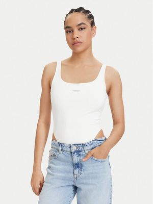 Tommy Jeans - Bluzka damska casual na lato ze sklepu: MODIVO w kategorii: Bluzki damskie - zdjęcie WP-EBWP-BKLVO-LN0_0000305767691