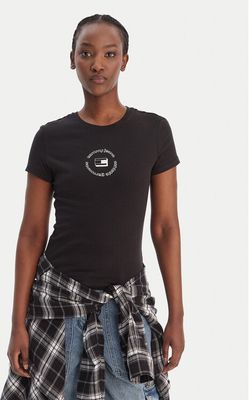 Bluzka damska w stylu młodzieżowym Tommy Jeans ze sklepu: MODIVO w kategorii: Bluzki damskie - zdjęcie WP-EBWP-BKLVO-LN0_0000305767974