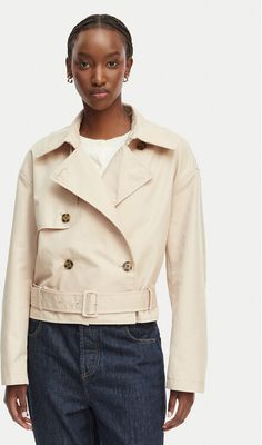Tommy Jeans - Płaszcz damski ze sklepu: MODIVO w kategorii: Płaszcze damskie - zdjęcie WP-EBWP-BKLVO-LN0_0000305768124